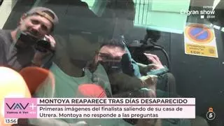Montoya reaparece tras su desaparición mediática y guarda silencio ante las cámaras