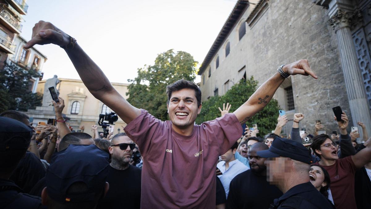 Vito Quiles en la Facultad de Derecho de Granada.