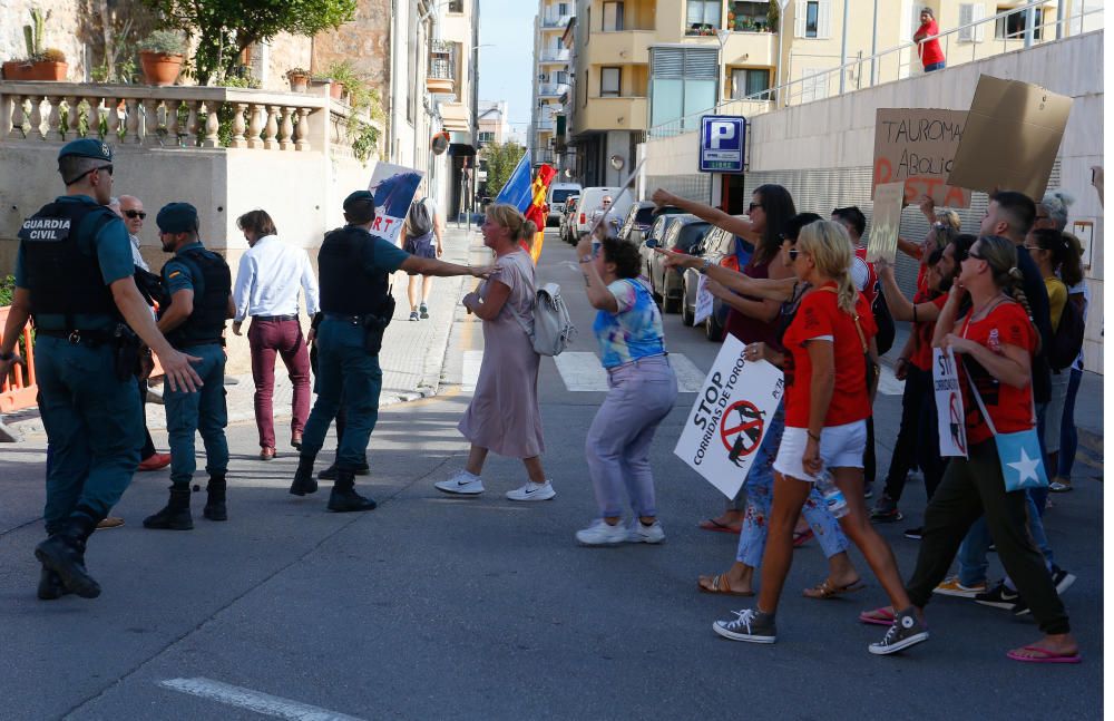 Manifestación antitaurina en Inca