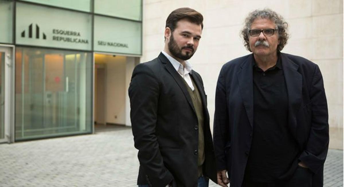 Entrevista a Gabriel Rufián i Joan Tardà, candidats d’ERC al Congrés dels Diputats.