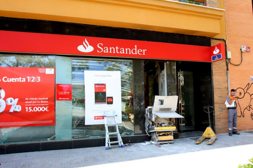 Robo en el Banco Santander de Juan Sebastián Elcano