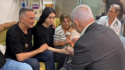 Netanyahu visita a los rehenes liberados por el ejército israelí