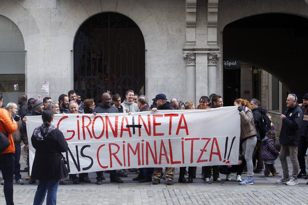 Protesta dels escombriaires de Girona