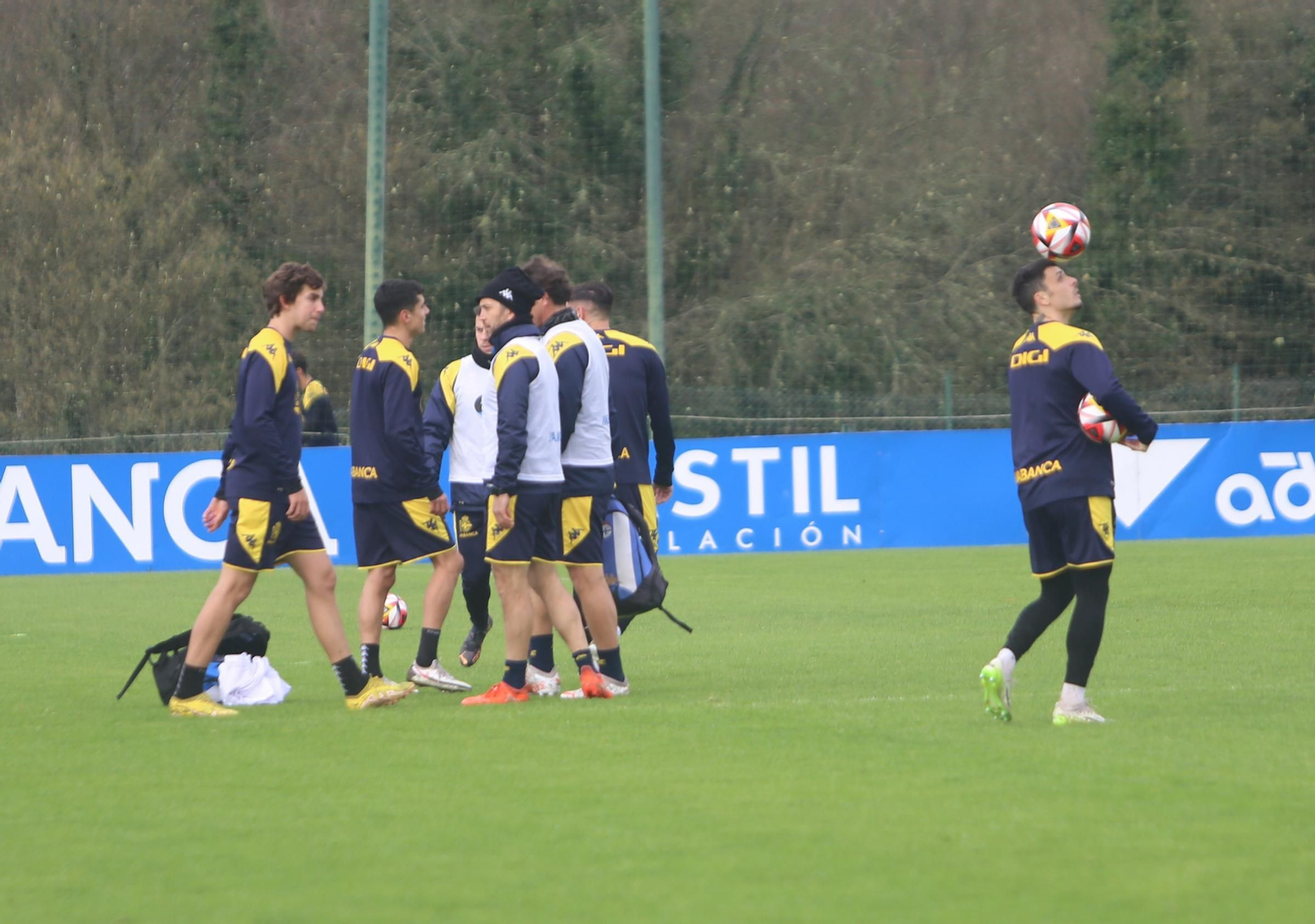 Entrenamiento del Deportivo en Abegondo