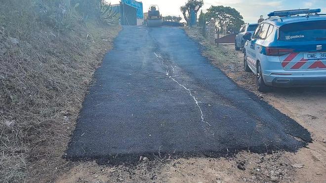 Els Mossos d’Esquadra a Begur on es va produirel 2024 un intent d’estafa.