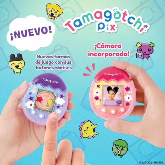 Vuelve el Tamagotchi, renovado con cámara, pantalla a color y botones táctiles