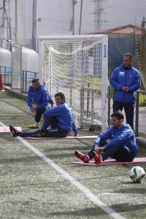 Entrenamiento del Real Avilés en Miranda