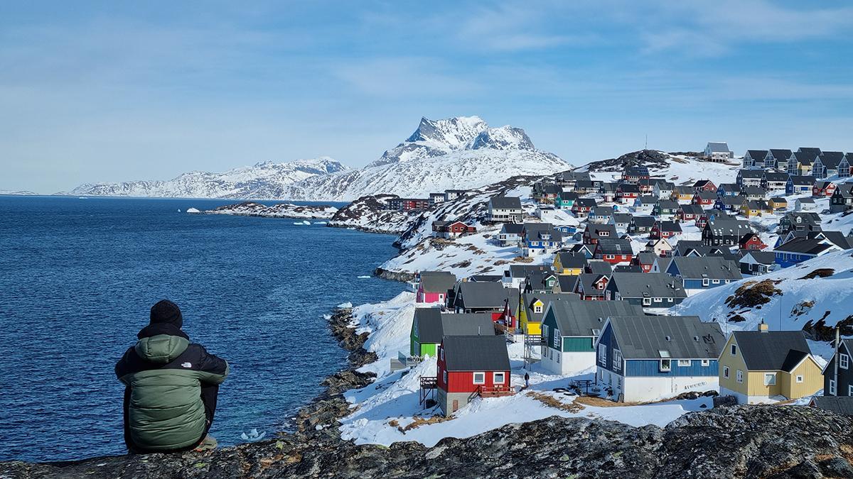 Efrén, en Nuuk, la capital de Groenlandia.