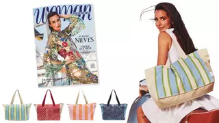 Woman agosto y la bolsa de playa XXL diseñada por María F. Rubíes promete ser la `It bag’ del verano
