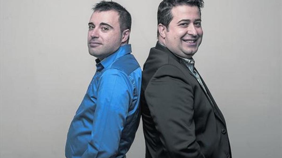Alex Hinojo (izquierda) y Ricard Ruiz Garzón, fotografiados en Barcelona.