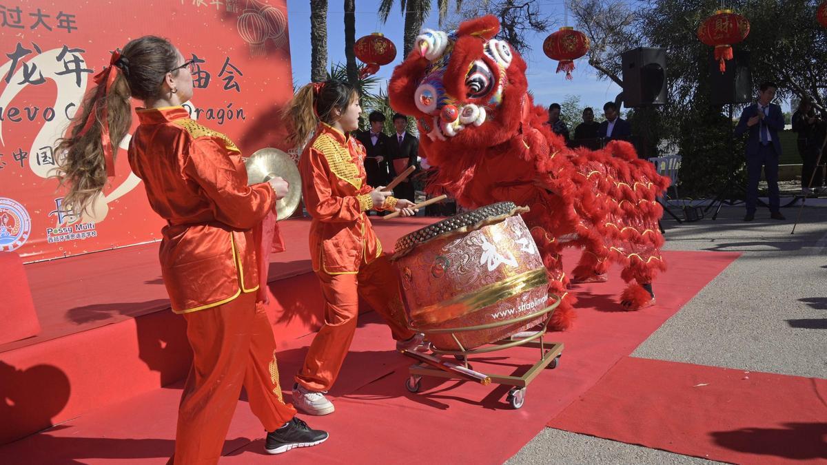 La comunidad china exhibe tradición en Elche por el Año del Dragón