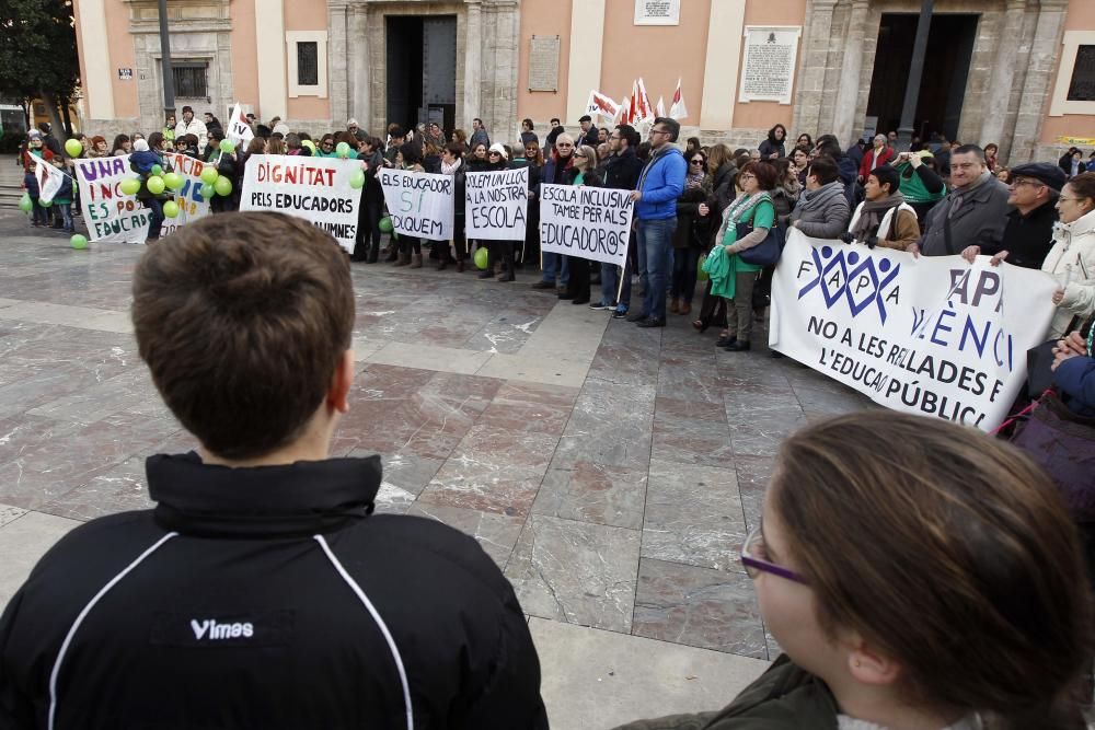 Protesta de educadores de infantil y especial