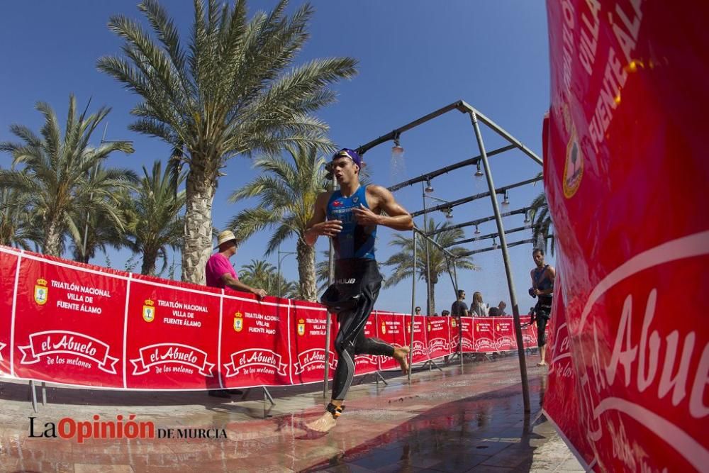 Salida del Triatlón Villa de Fuente Álamo