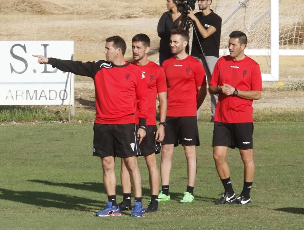 Primera jornada de Juan Merino como entrenador del Córdoba CF.