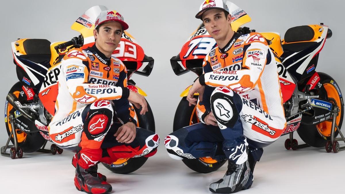 Marc y Àlex Márquez, pilotos del Repsol Honda