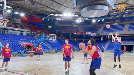 El Barça ya prepara el segundo partido ante Olympiacos