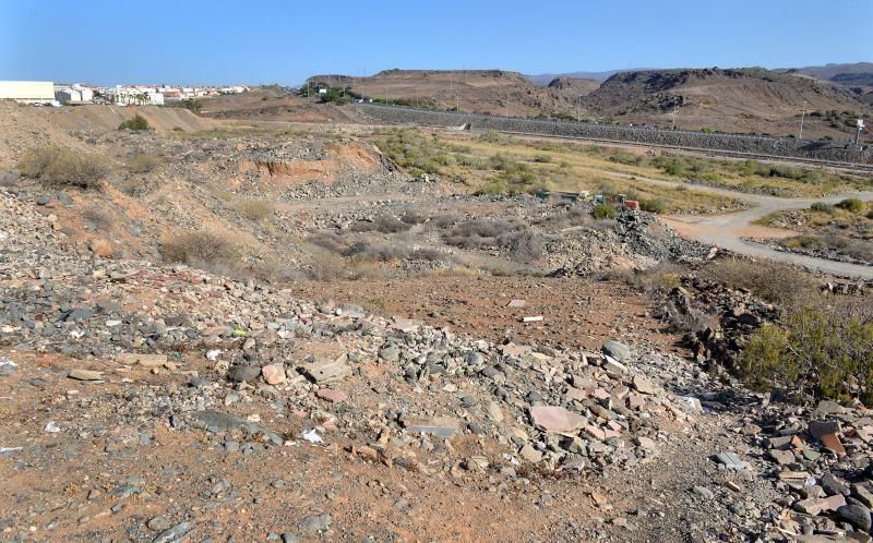 27/06/2018 PLAYA DEL INGLÉS, SAN BARTOLOMÉ DE TIRAJANA. Estado actual en que se encuentran los terrenos de El Veril, en los que se construirá el parque de atracciones Siam Park. SANTI BLANCO  | 27/06/2018 | Fotógrafo: Santi Blanco