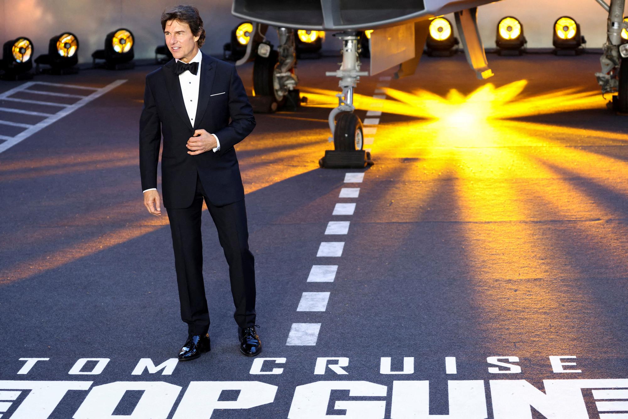 Tom Cruise en el estreno de 'Top Gun: Maverick'.