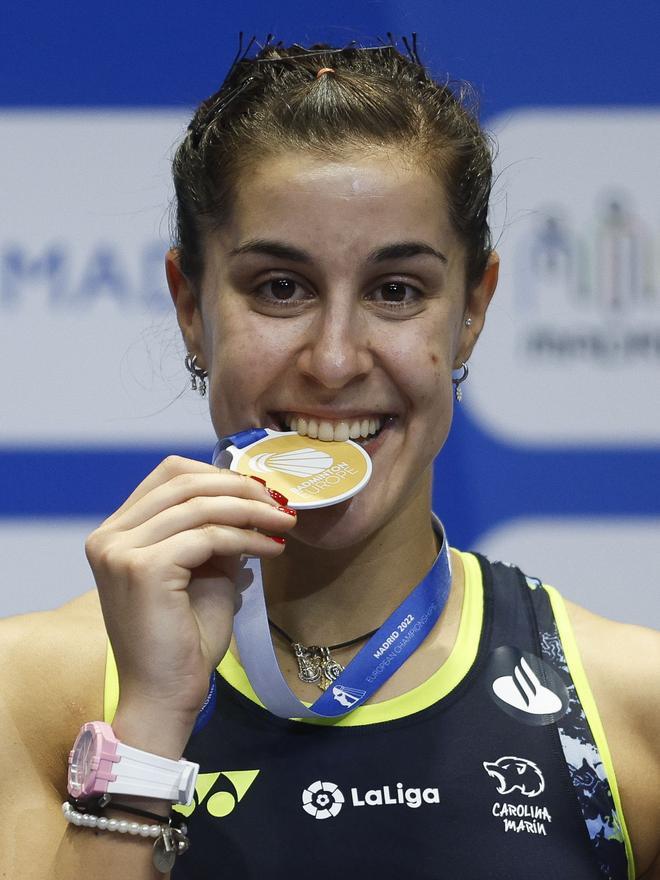 Carolina Marín gana su sexto Europeo consecutivo.