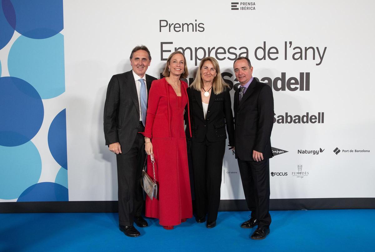 Luis Farga, CEO del Grupo Farga; Vivian Hartmann, Alicia Toroba y Xavier Martí.