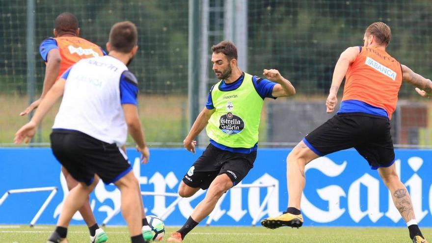 Adrián en un entrenamiento.