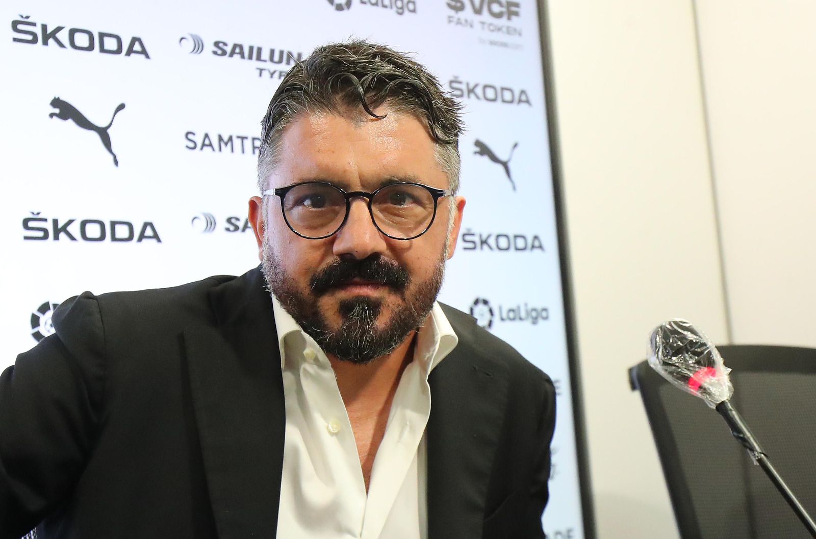 La presentación de Gattuso, en imágenes