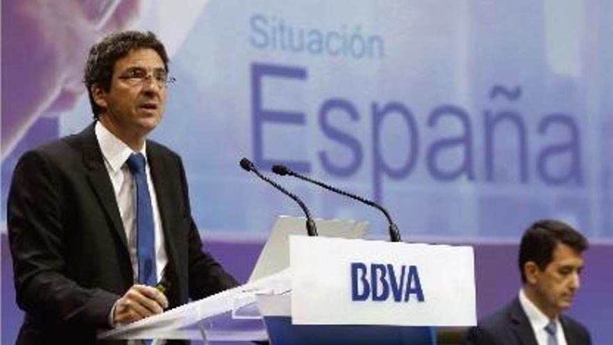 El BBVA va fer públic el seu informe i va advertir dels dubtes que pot generar la situació política catalana.