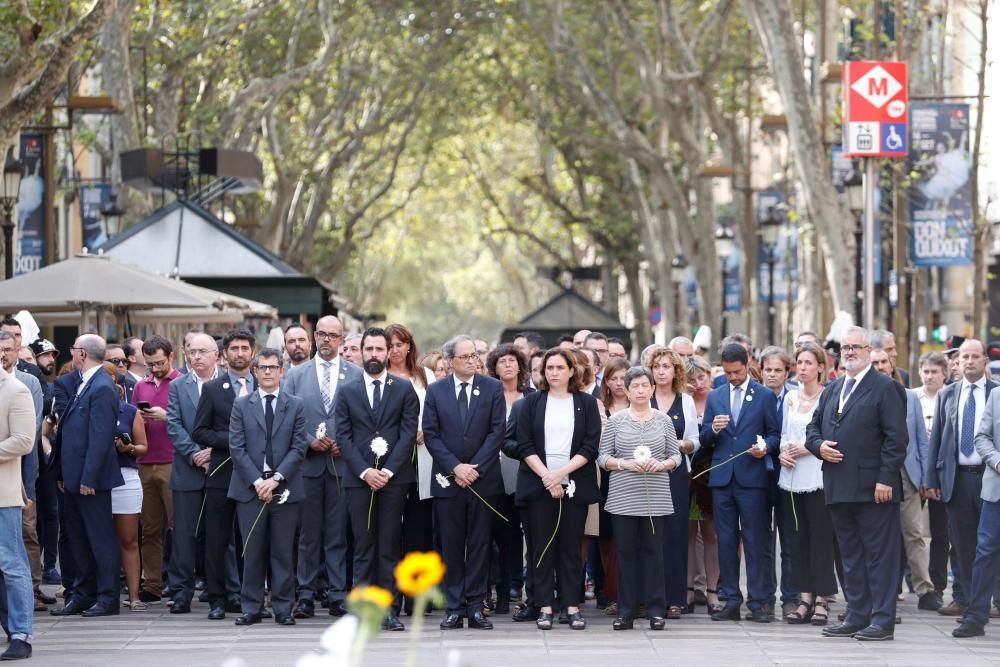 Actes commemoratius del 17-A a Barcelona