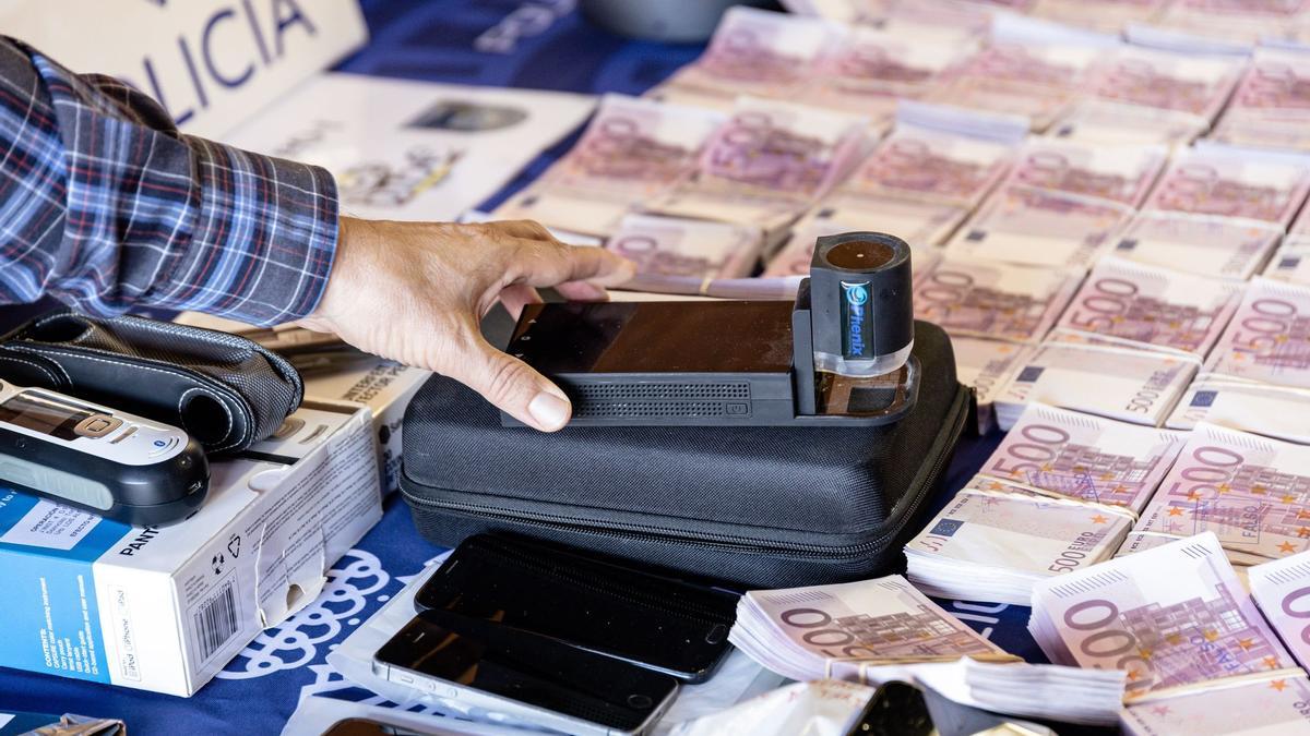 El taller de billetes falsos desmantelado en La Nucía era el más activo de Europa