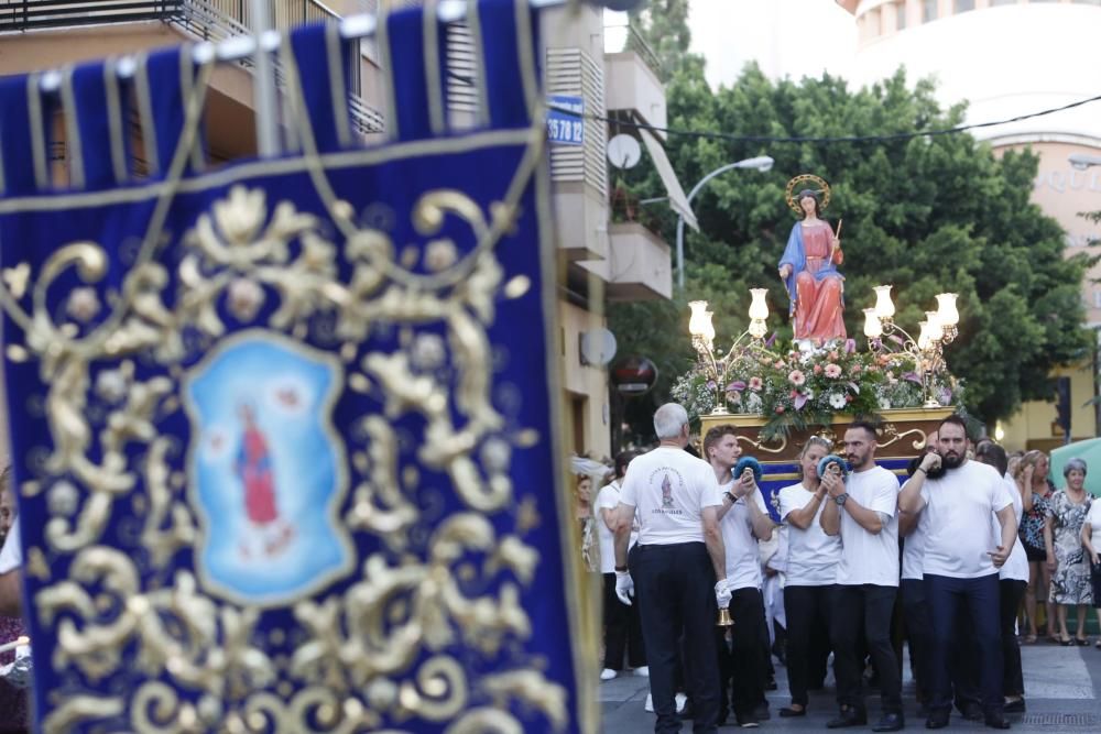 La imagen de la Patrona recorre las calles