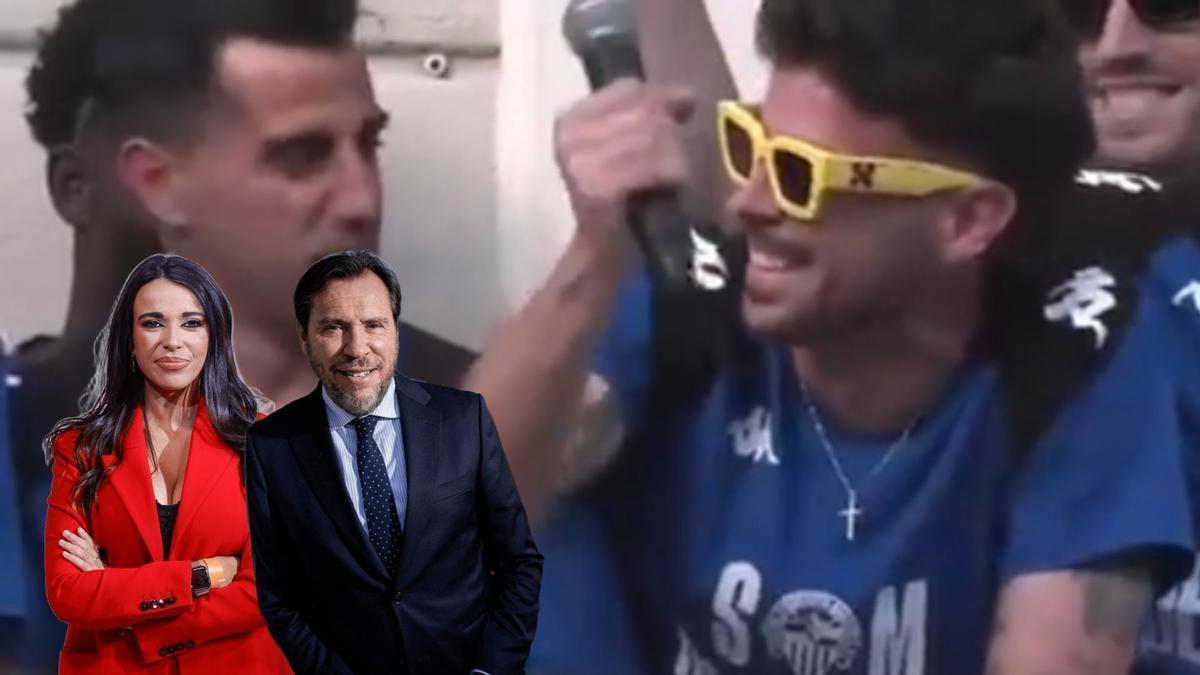 Sarah Santaolalla y Óscar Puente claman por las palabras de Diego Fuoli en la celebración del ascenso del Sabadell