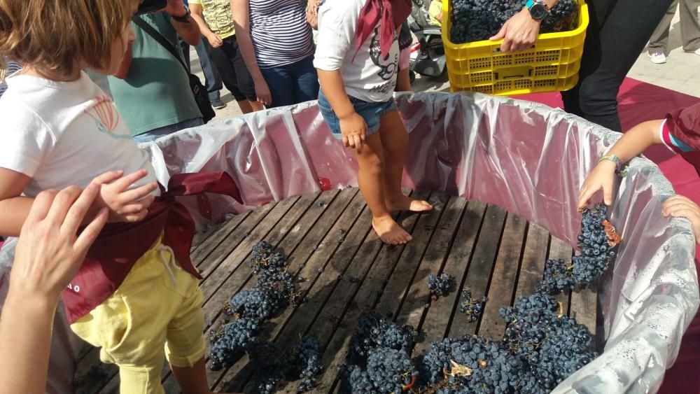 Pequeñas pisadas de la uva en Bullas