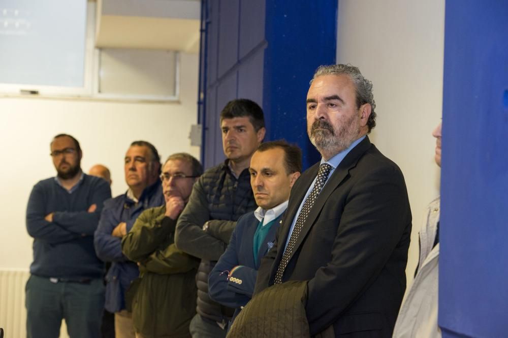 Rueda de prensa en el Tartiere por la marcha de Carmelo del Pozo