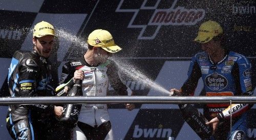 Imágenes de la carrera de Moto3 del GP de España.
