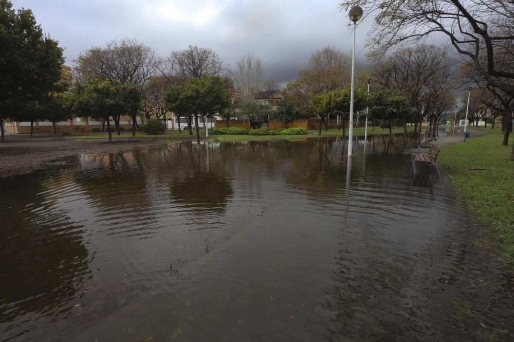 Lluvias torrenciales en Sagunt