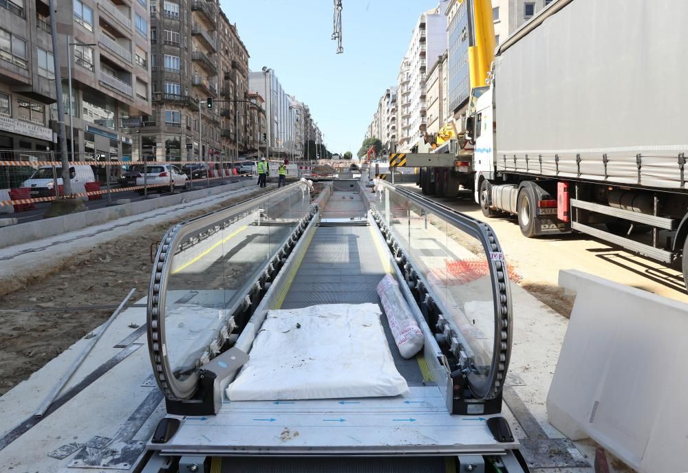 La colocación comenzó la mañana de este martes