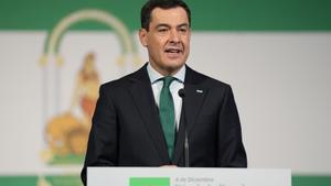 El presidente de la Junta de Andalucía, Juanma Moreno, en una imagen de archivo.