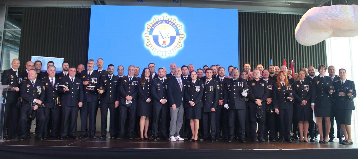 La plantilla de la Policía Local de Dénia