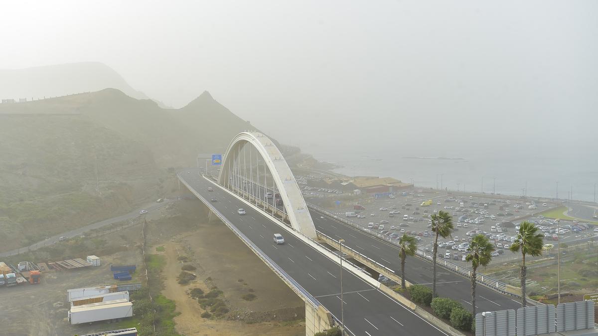 Calima en Las Palmas de Gran Canaria (14/01/2021)