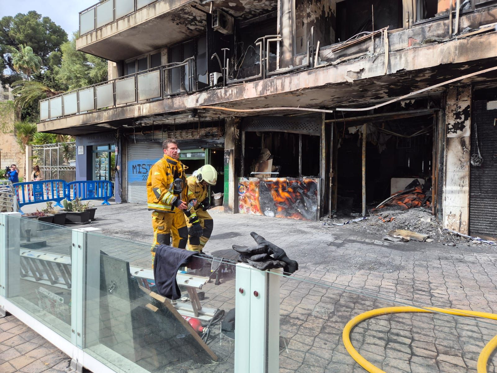 Incendio en un local del Paseo Marítimo de Palma