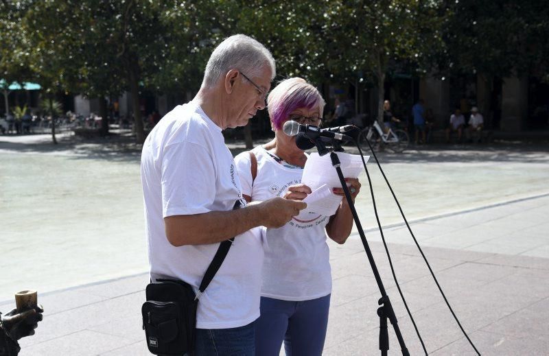 Concentración de pensionistas en Zaragoza