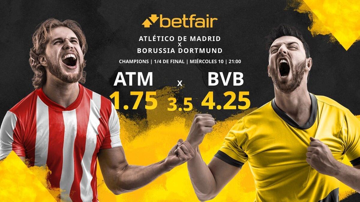 Atlético de Madrid vs. Borussia Dortmund: horario, TV, estadísticas, cuadro y pronósticos