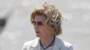 La reina Sonia de Noruega participa hoy, miércoles 7 de marzo de 2018, en un homenaje a las víctimas de la última dictadura argentina