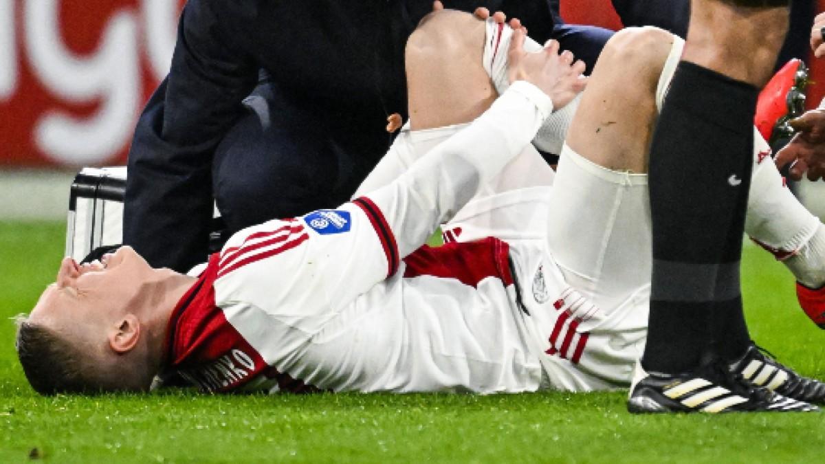 El momento de la lesión de Oleksandr Zinchenko