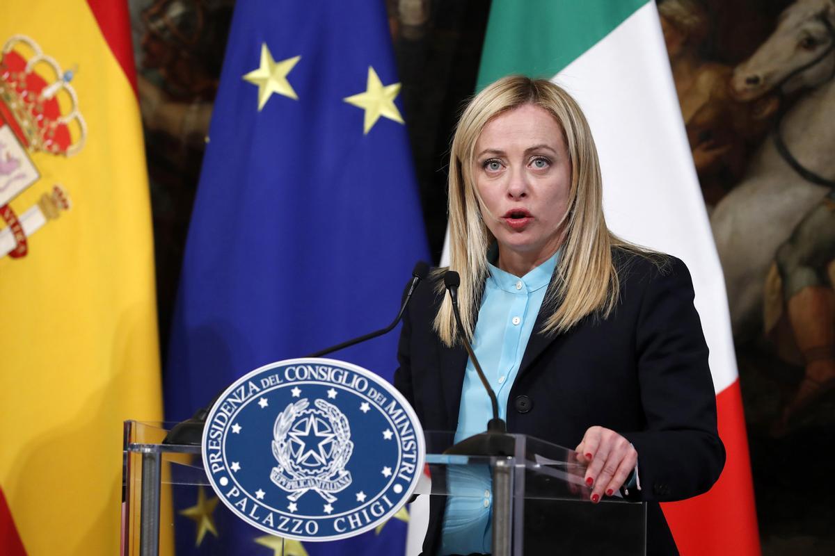 La primera ministra italiana, Giorgia Meloni.