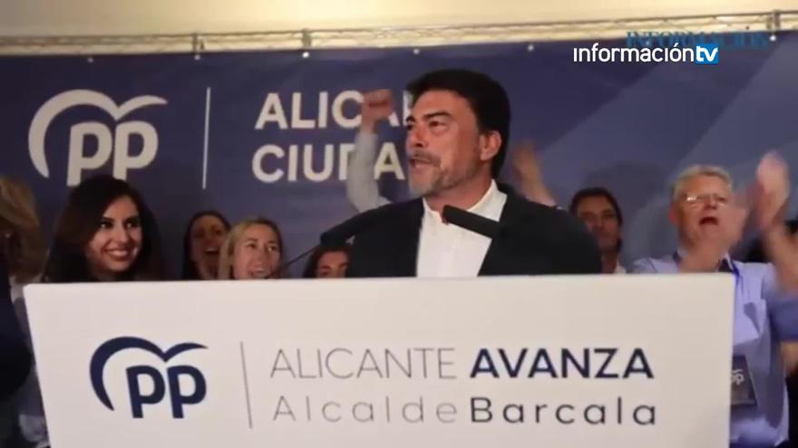 El PP de Luis Barcala gobernará en solitario el Ayuntamiento de Alicante