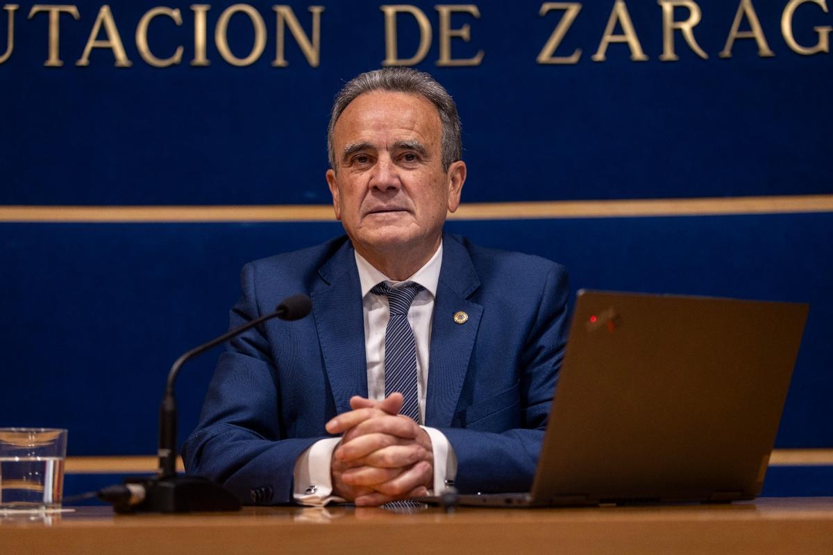 El presidente de la DPZ, Juan Antonio Sánchez Quero, en imagen de archivo.