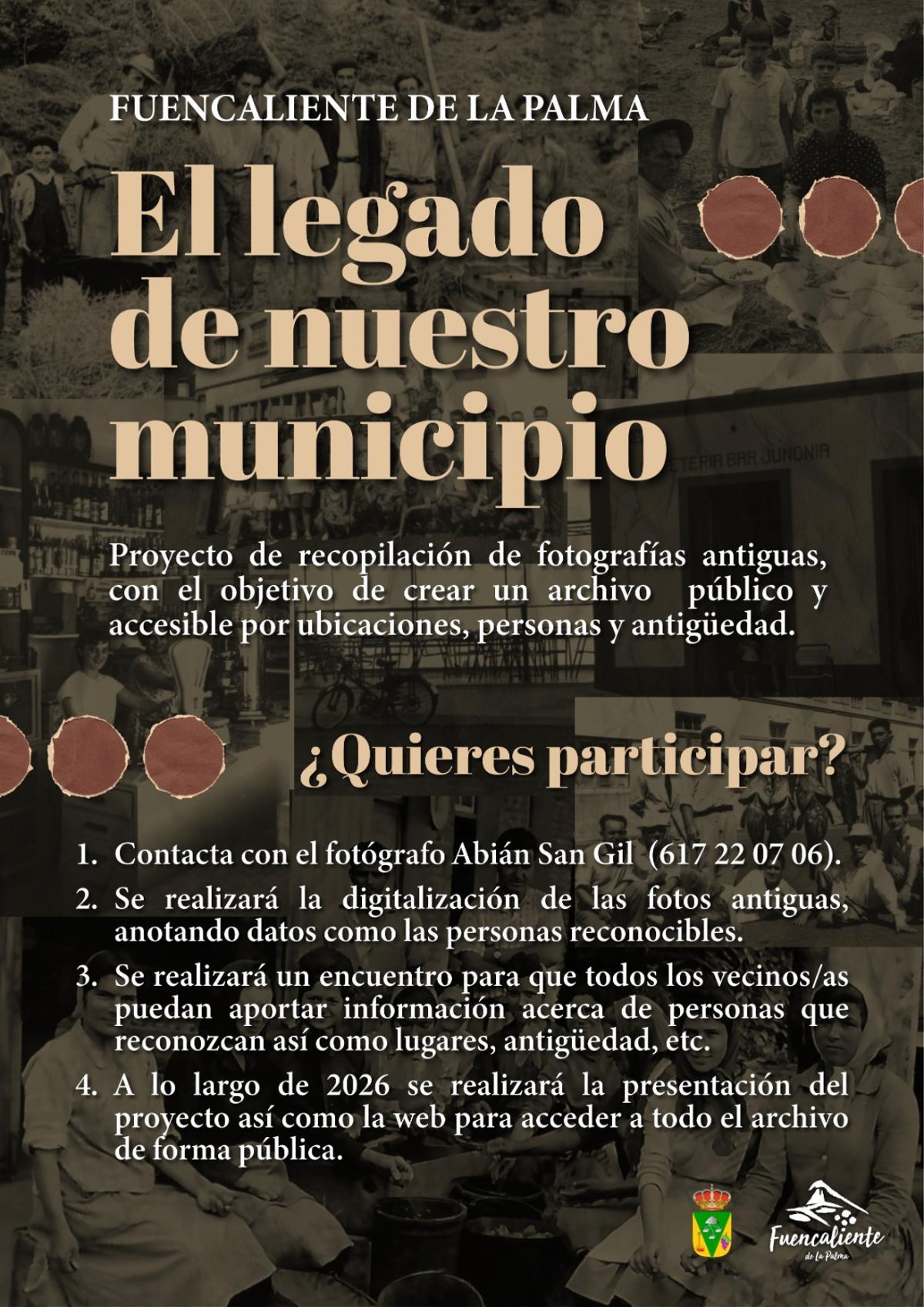Cartel de la iniciativa desarrollada por el Ayuntamiento de Fuencaliente.