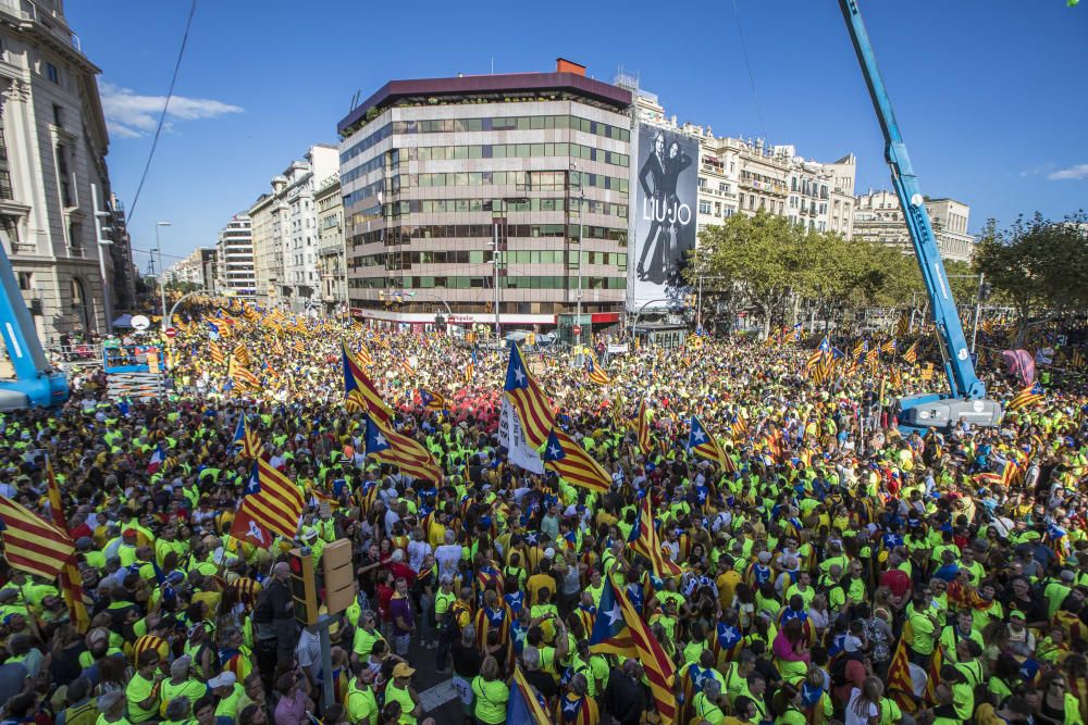 Concentració per la Diada 2017 a Barcelona