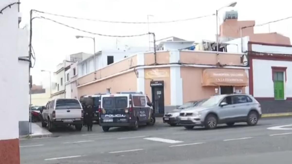 Operativo policial en Telde